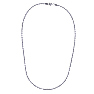 Rope chain steel chain necklace 3mm 55cm