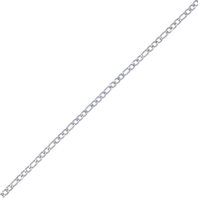 Flat figaro chain narrow necklace 3mm 60cm