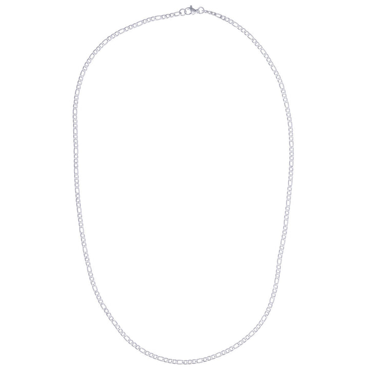 Flache Figarokette schmales Halsband 3mm 60cm