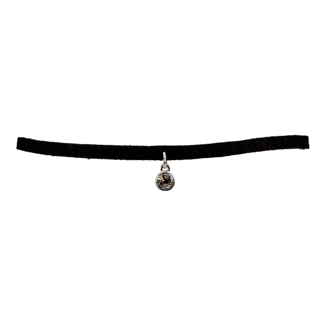 Musta sametti choker riipuksella 102090030127 | Ninja.fi