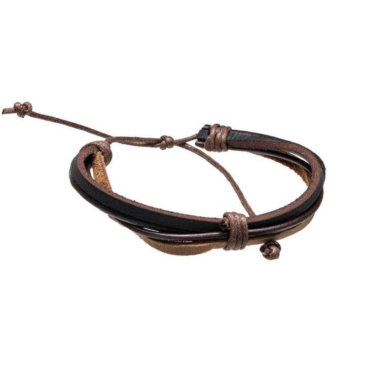 Adjustable leather bracelet