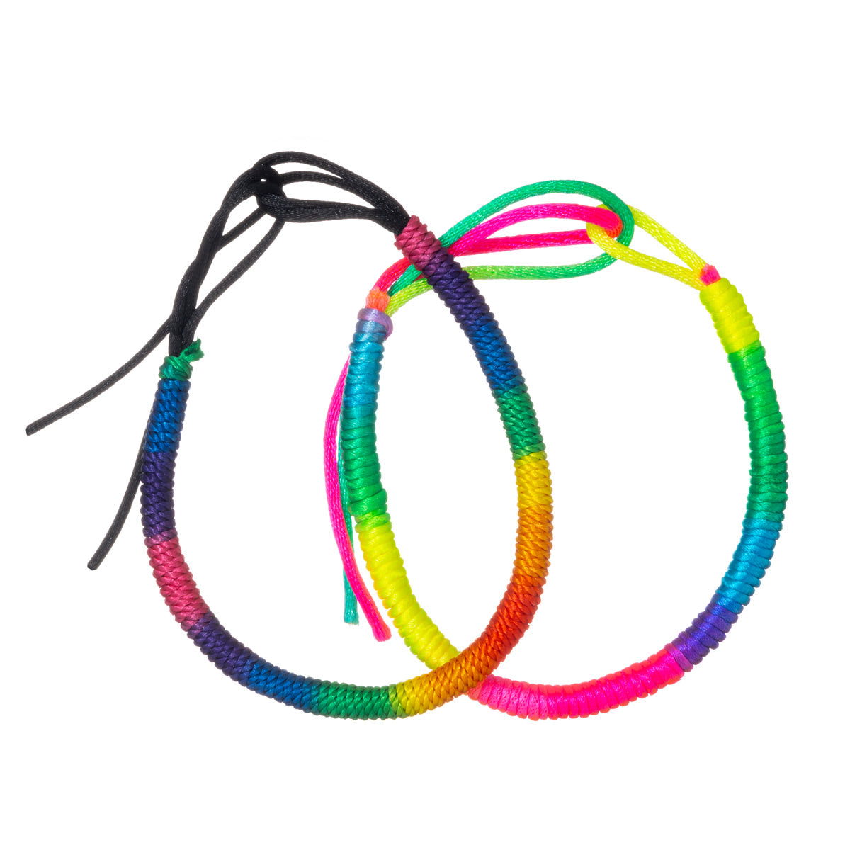 Multicoloured knot bracelet 2pcs