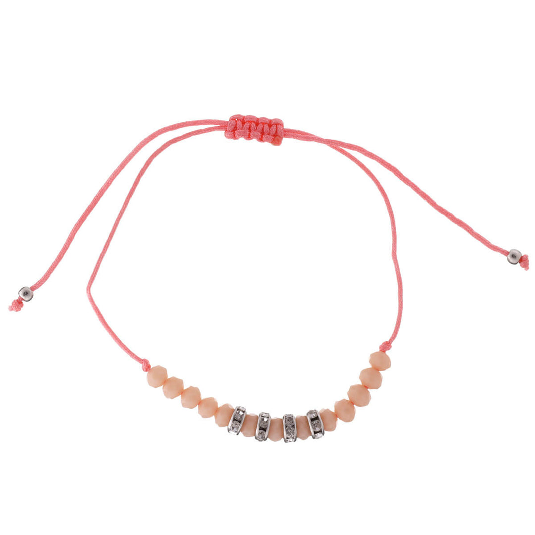 A thin bracelet with glass beads