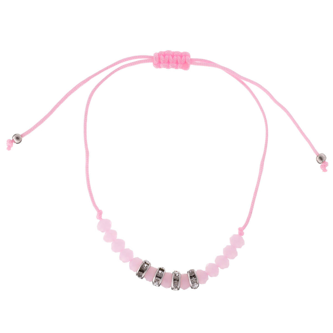 A thin bracelet with glass beads