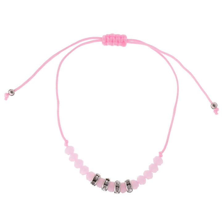 A thin bracelet with glass beads