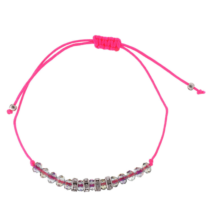 A thin bracelet with glass beads
