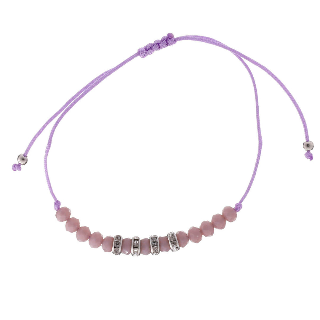 A thin bracelet with glass beads