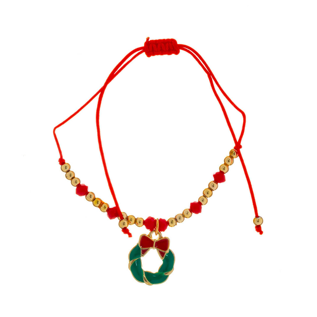 Christmas bracelet with chrance pendant