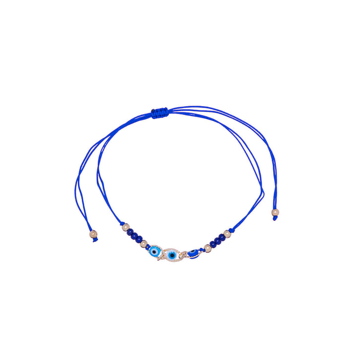 Coloured evil eye bracelet