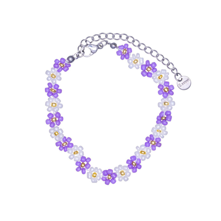 Blumenperlenarmband (Stahl 316L)