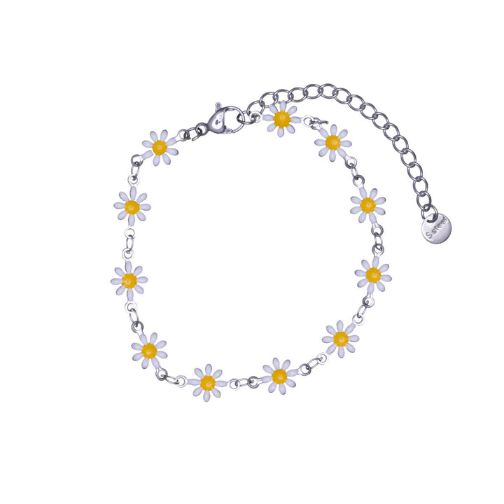 Gänseblümchen-Armband aus Stahl (Stahl 316L)