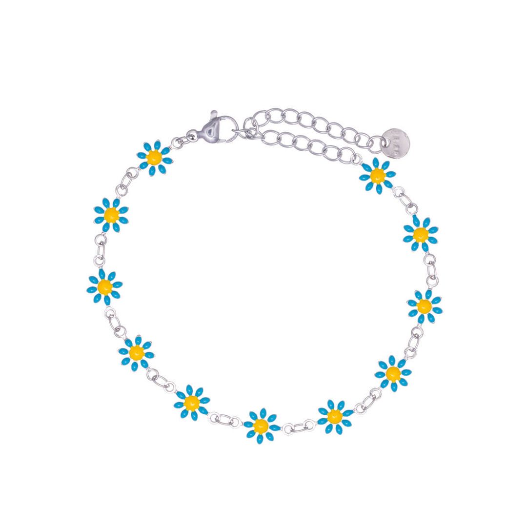 Gänseblümchen-Armband aus Stahl (Stahl 316L)