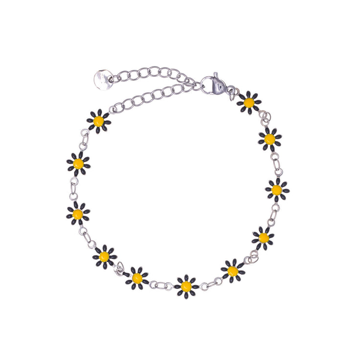 Gänseblümchen-Armband aus Stahl (Stahl 316L)