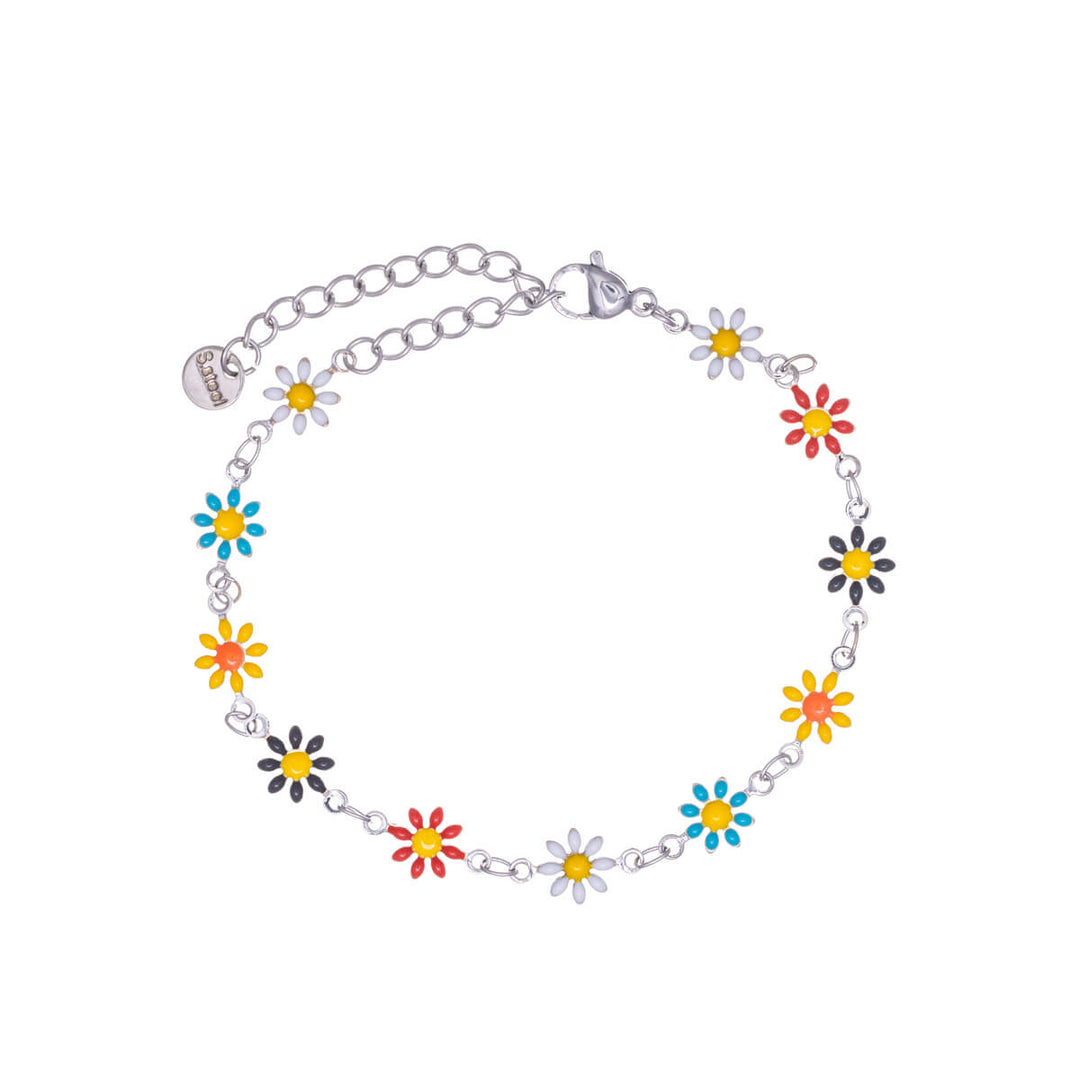 Gänseblümchen-Armband aus Stahl (Stahl 316L)