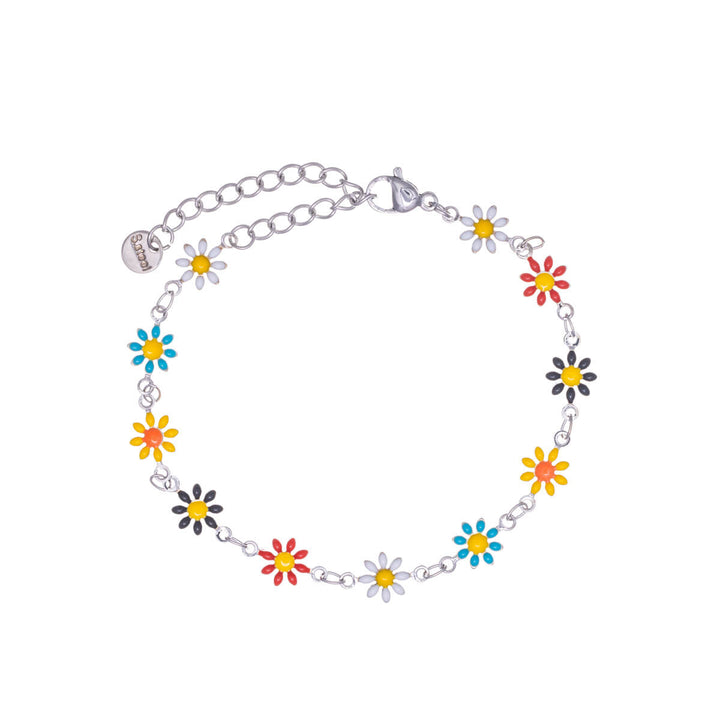 Gänseblümchen-Armband aus Stahl (Stahl 316L)