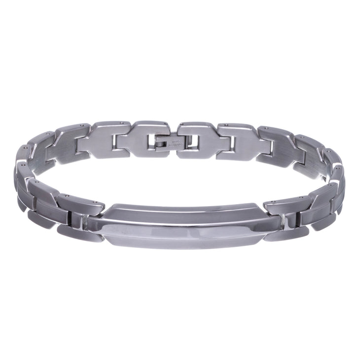 Steel plate bracelet 21,5cm (Steel 316L)