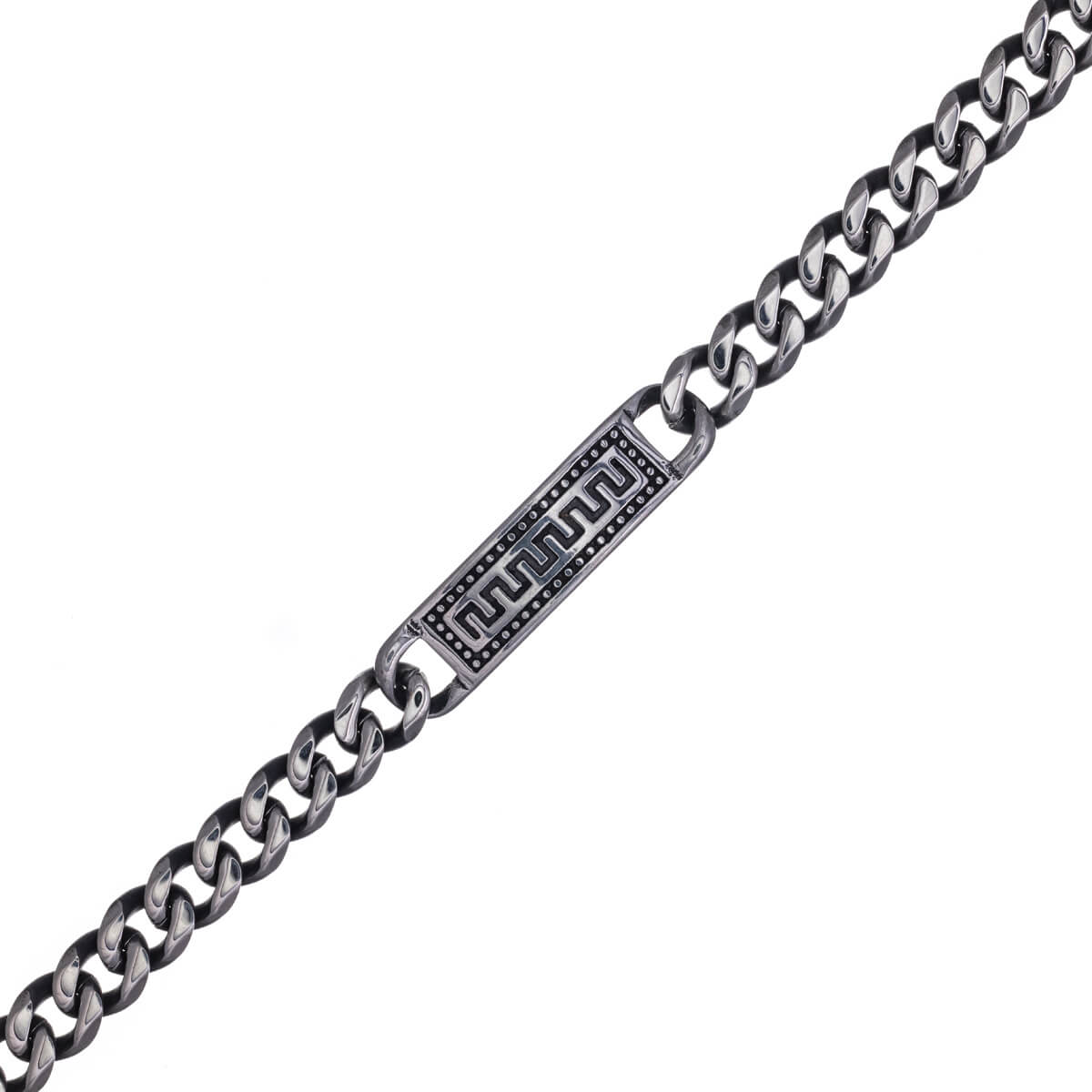 Armour chain plate bracelet 21,5cm (Steel 316L)