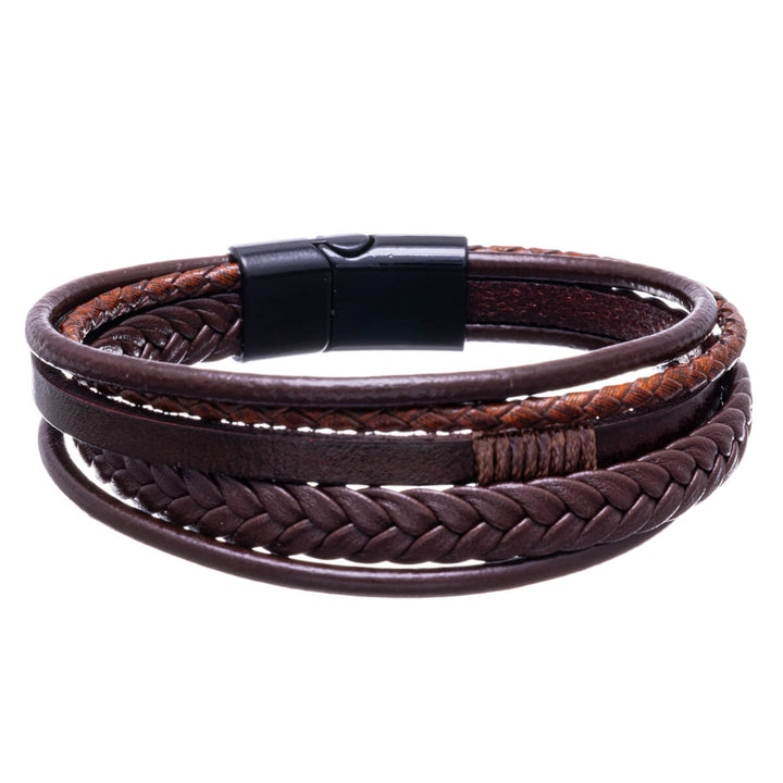 Fünfreihiges Lederarmband 20cm