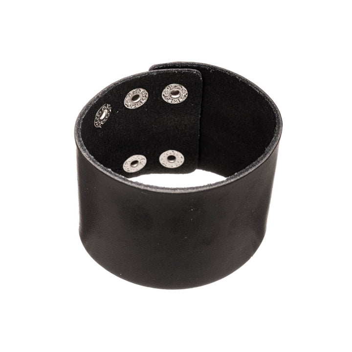 Wide artificial leather bracelet 5,6cm