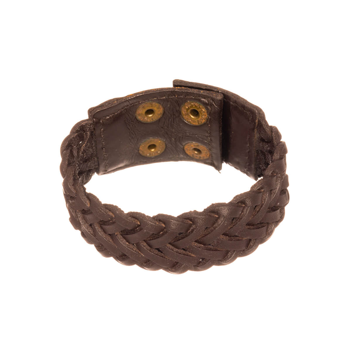 Braided leatherette bracelet 3,1cm