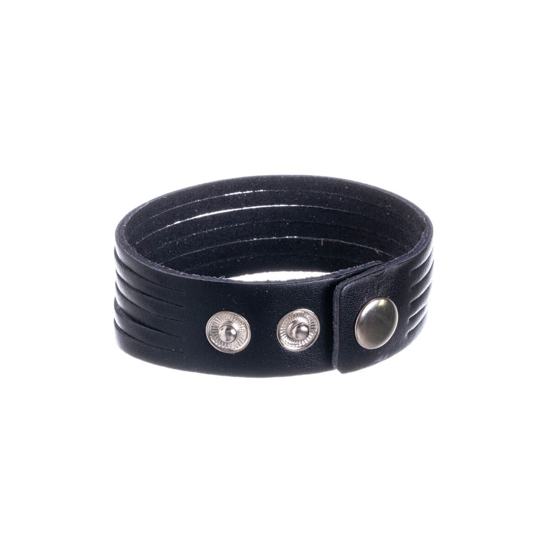 Kunstlederarmband 2,4cm mit Litzen