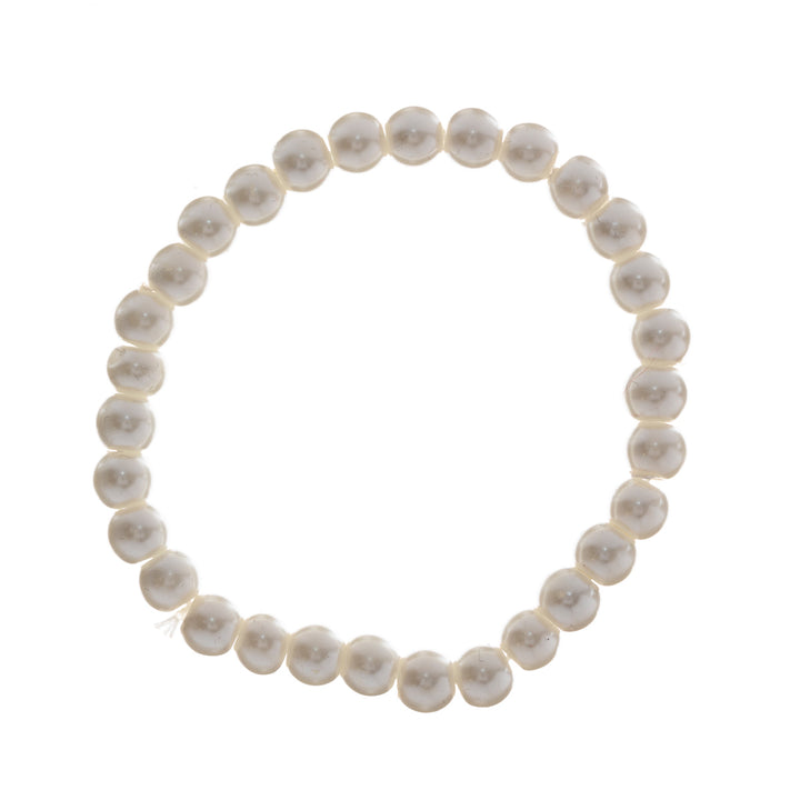 Luonnonvalkoinen helmi rannekoru 103040001235 | Ninja.fi