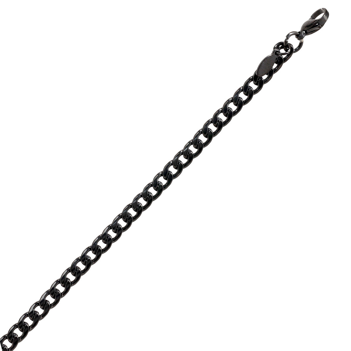 Flat armour chain bracelet 0,6cm wide (steel)
