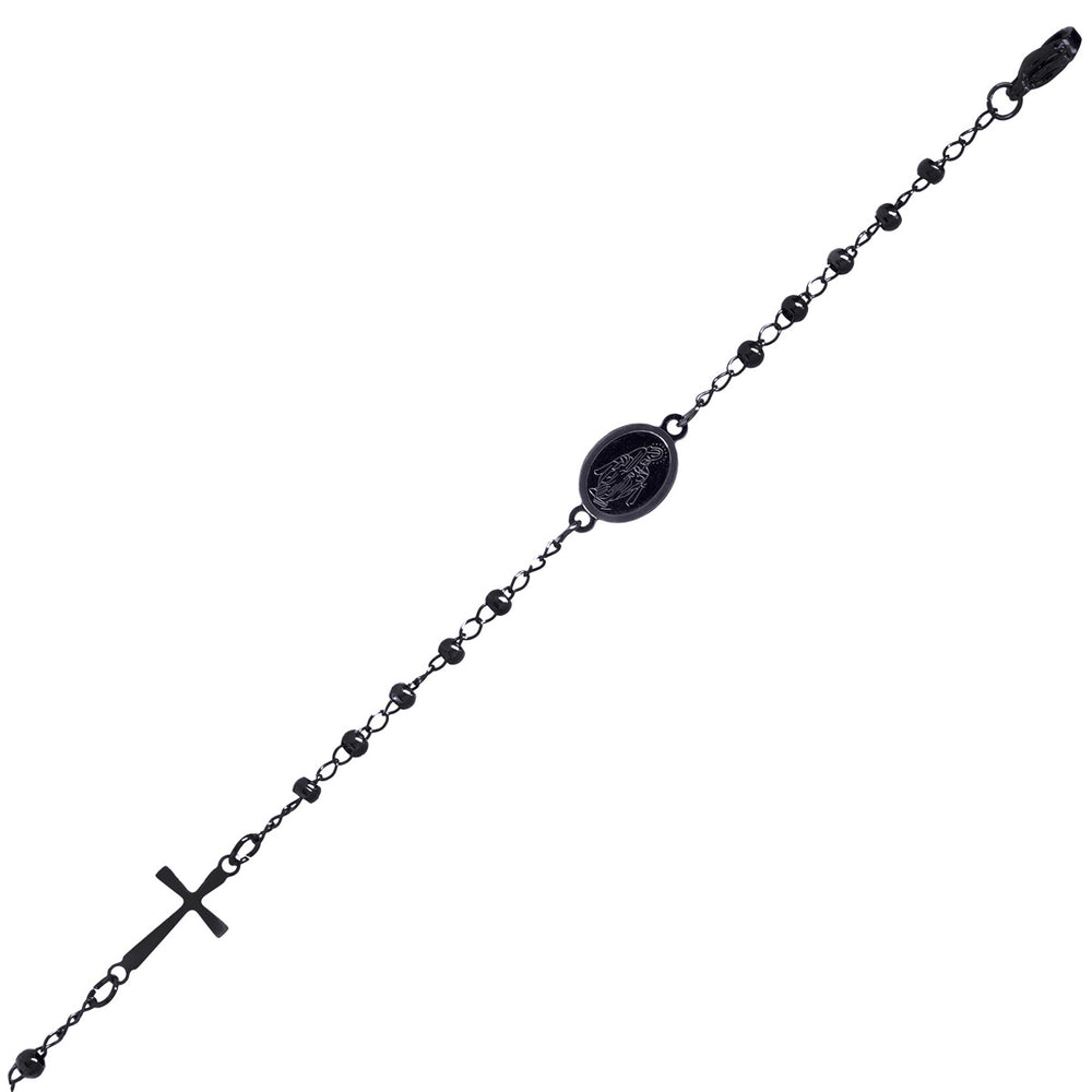 Teräksinen rukousnauha rannekoru 3mm - Ninja.fi