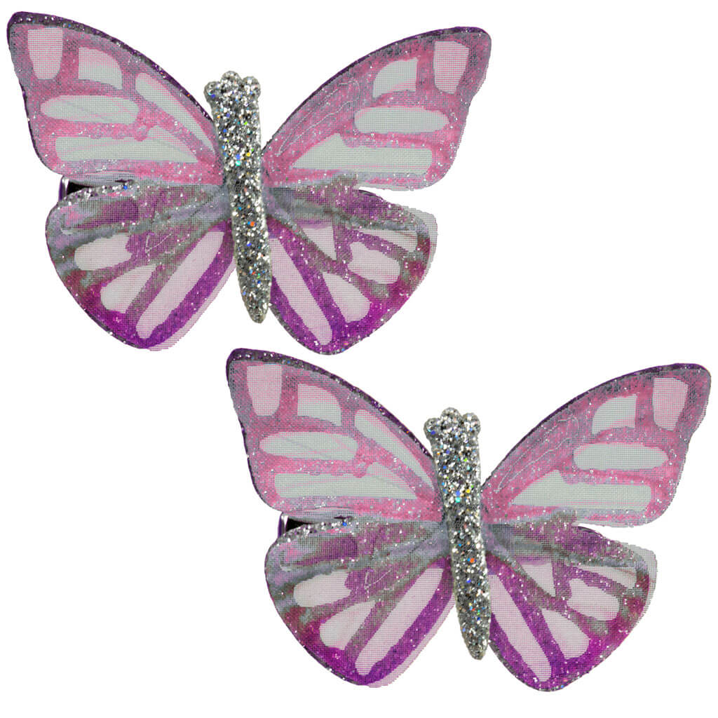Butterfly clip on hair 2pcs