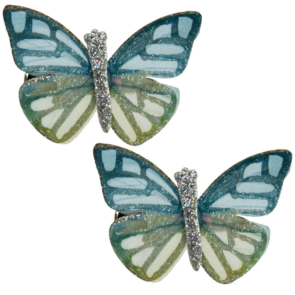 Butterfly clip on hair 2pcs