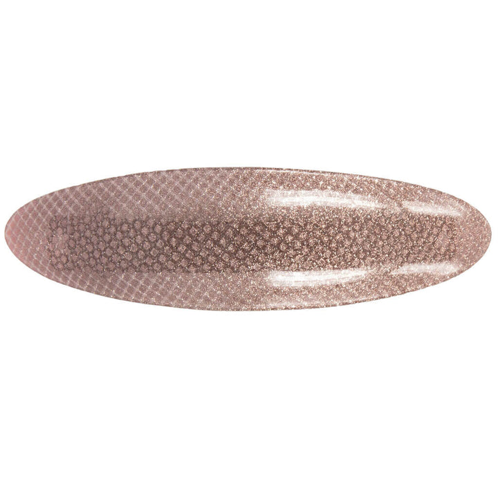 Sparkling oval hair clip