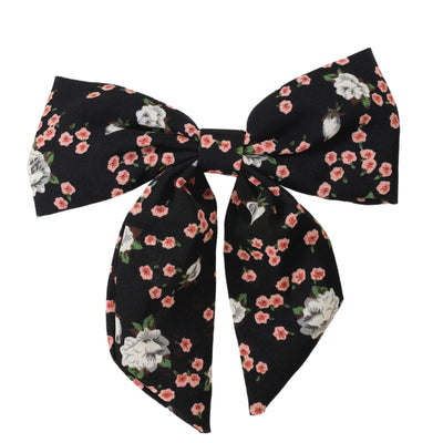 Flower -patterned bow hair clip 1pcs