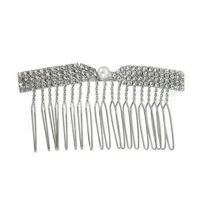 Straight side comb with bead 1pcs (8cm x 4cm)
