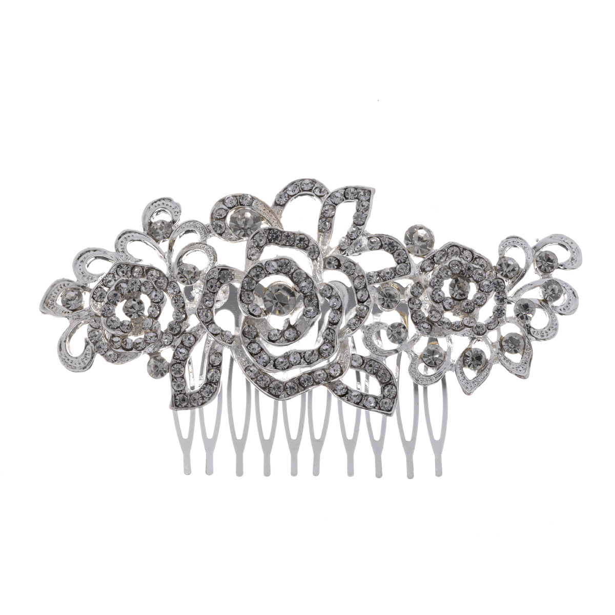 Hairpiece for hairstyle side comb rose 1pc