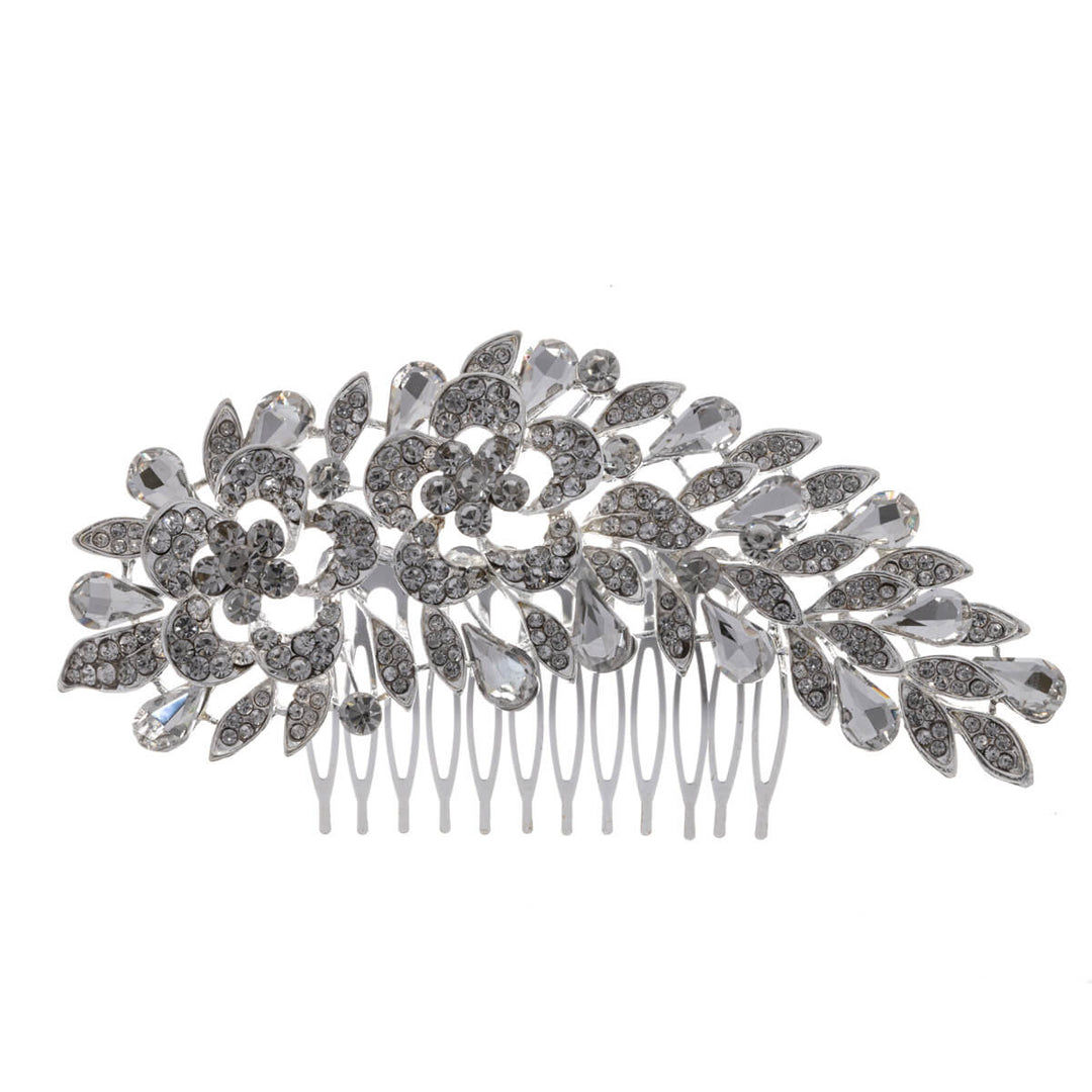 Hår smycken frisyr sida kamblommor 1 st