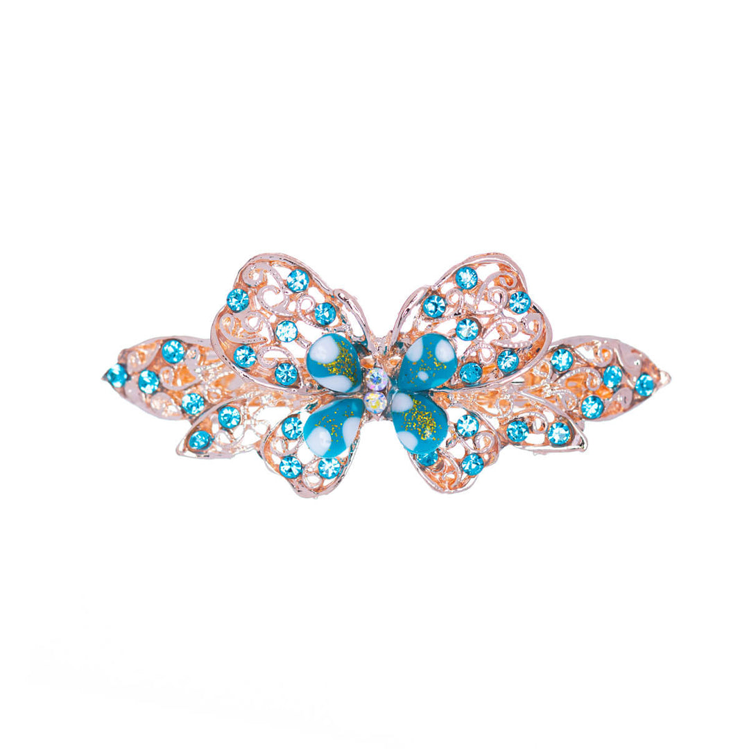 Glittering hair buckle butterfly 1pcs