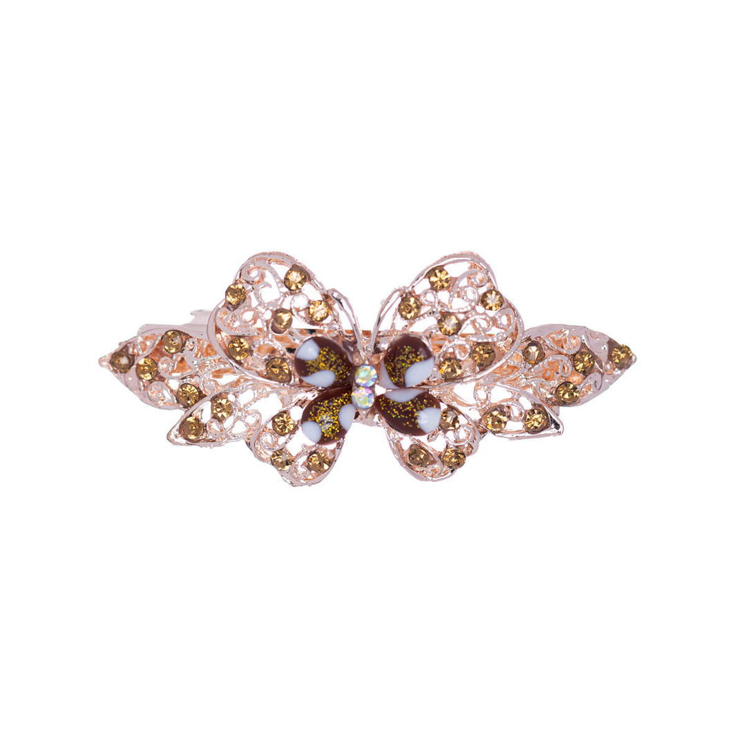 Glittering hair buckle butterfly 1pcs