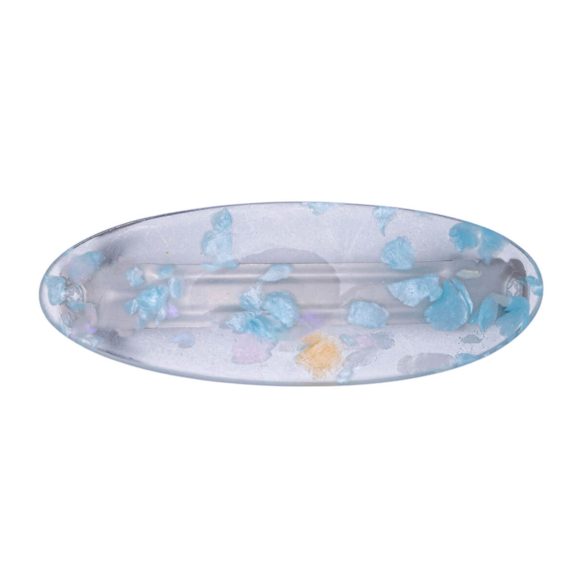 Oval hair clip patterned hair clip 1pc