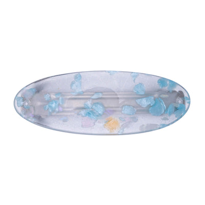 Oval hair clip patterned hair clip 1pc