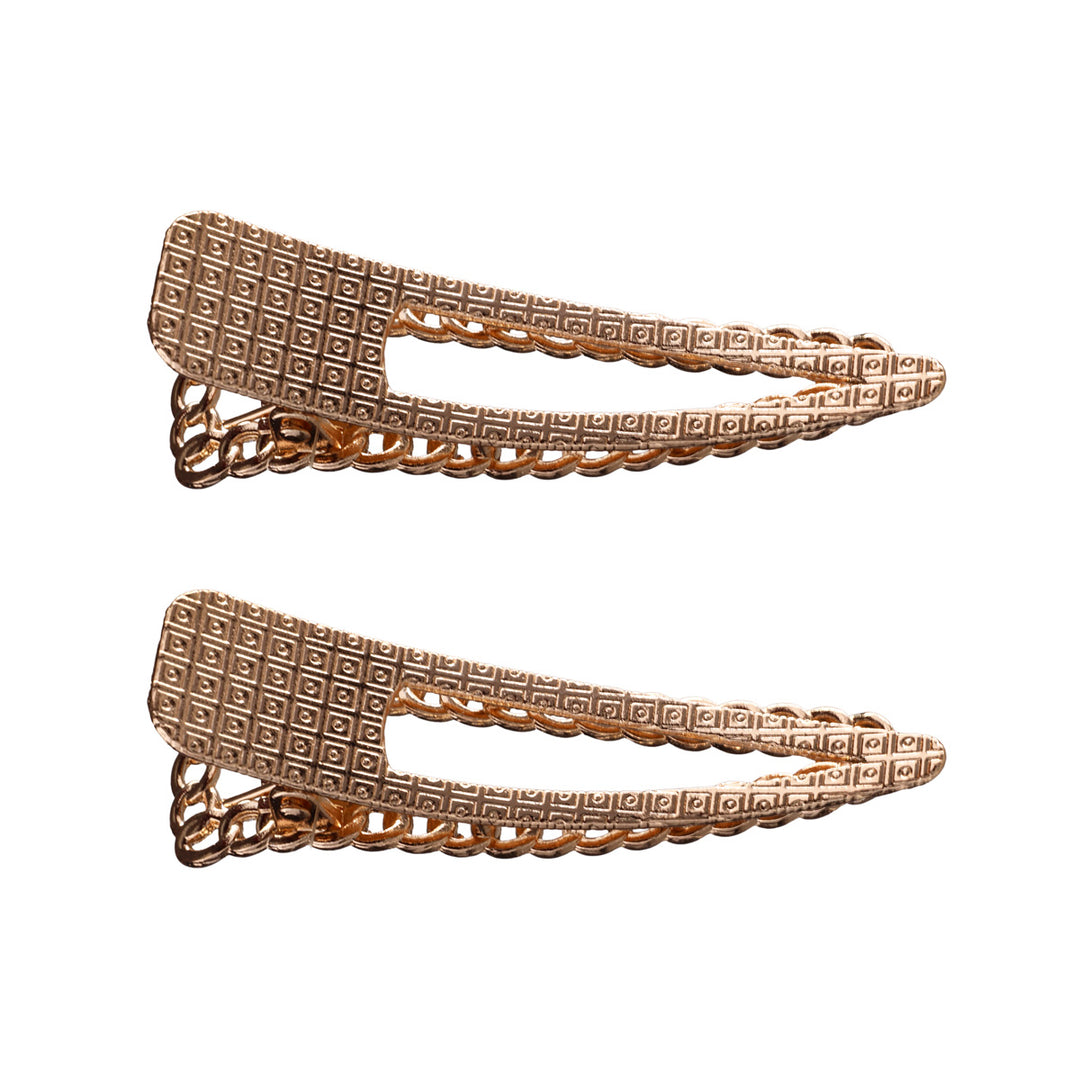 A chain -like hair clip 2pcs