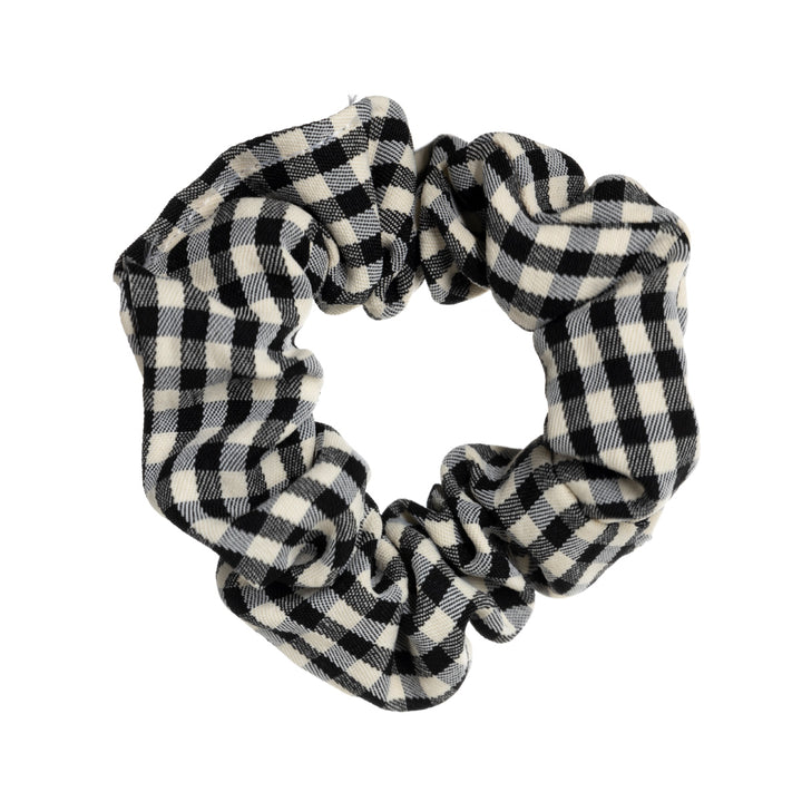 Ruudullinen scrunchie hiusdonitsi ø 8cm