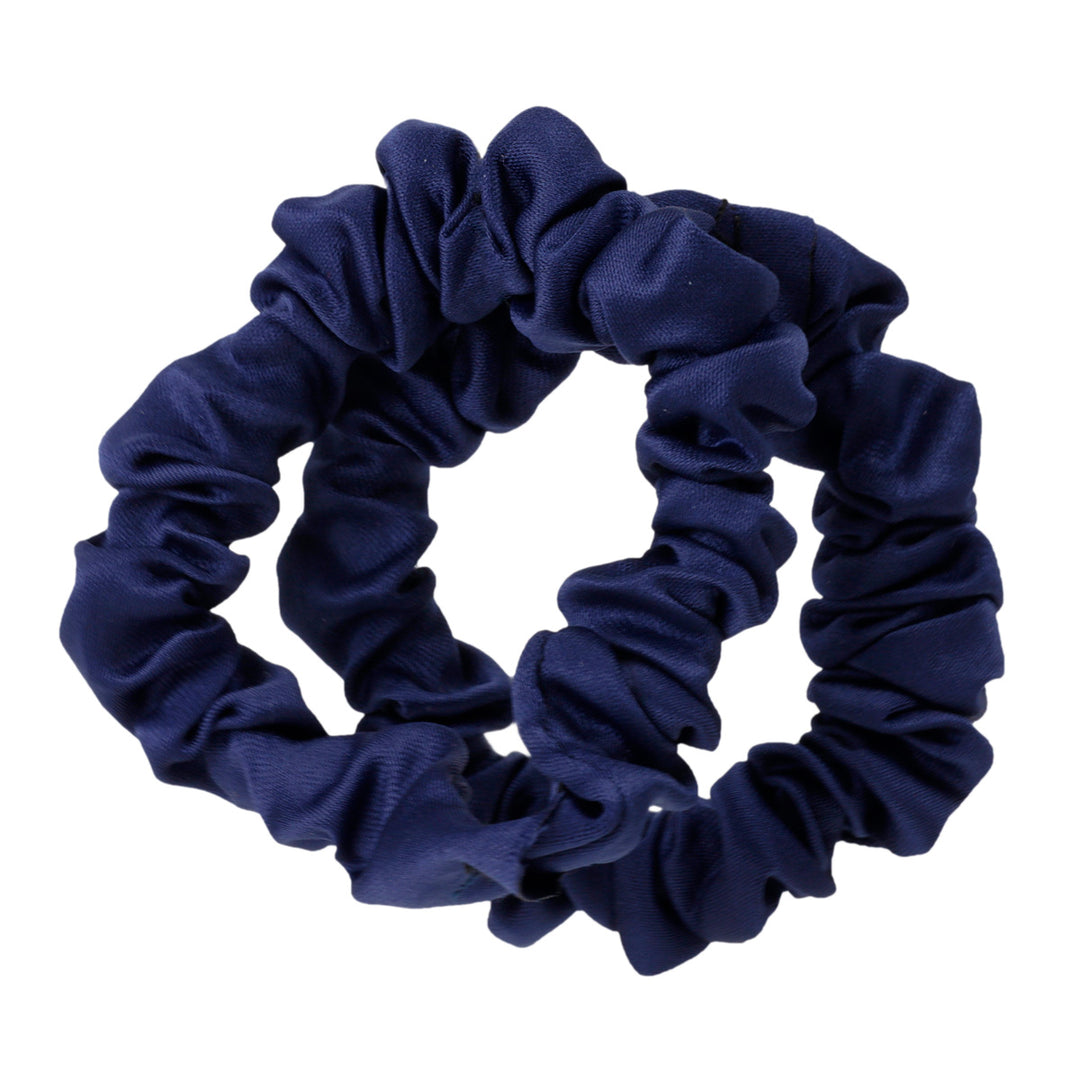 A thin satin hair loop scrunchie Ø6cm 2pcs