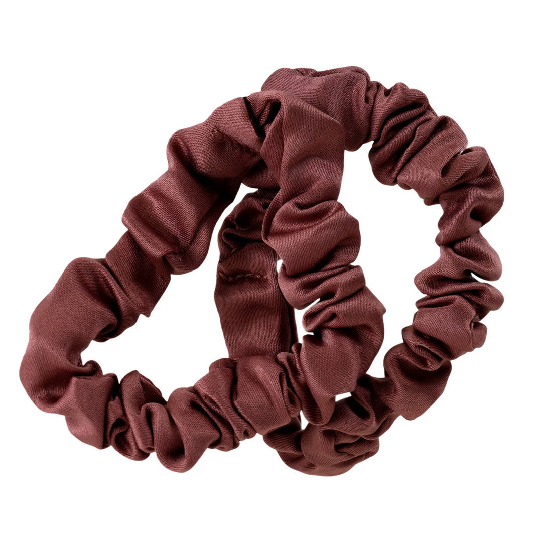 Ohut satiininen hiuslenkki scrunchie ø6cm 2kpl