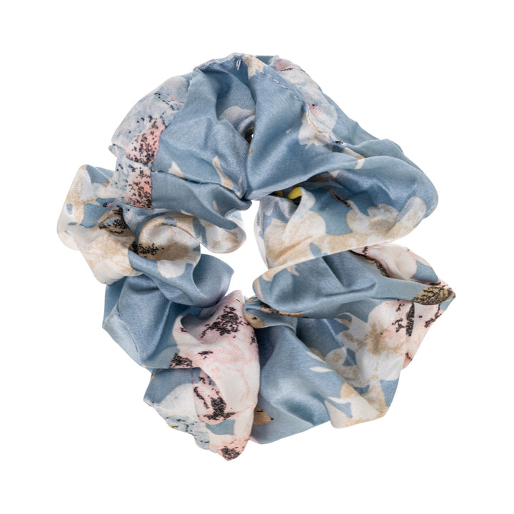 Kukkakuviollinen scrunchie hiusdonitsi ø 14cm