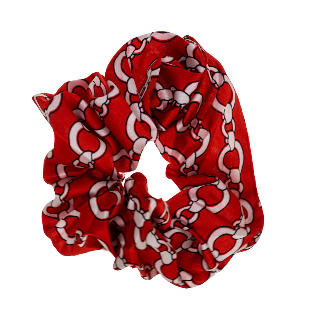 Ketju kuviollinen scrunchie hiusdonitsi ø 13cm