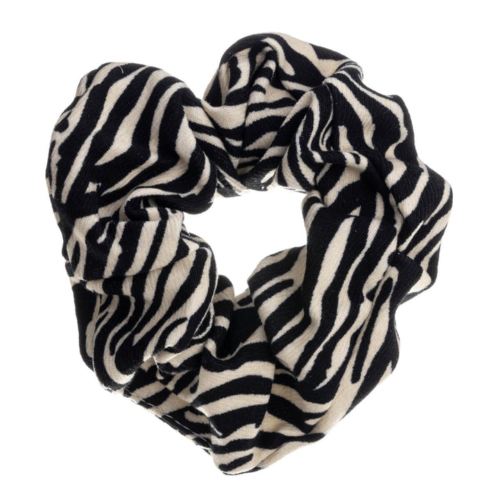 Zebra pattern scrunchie hairpin ø 10cm