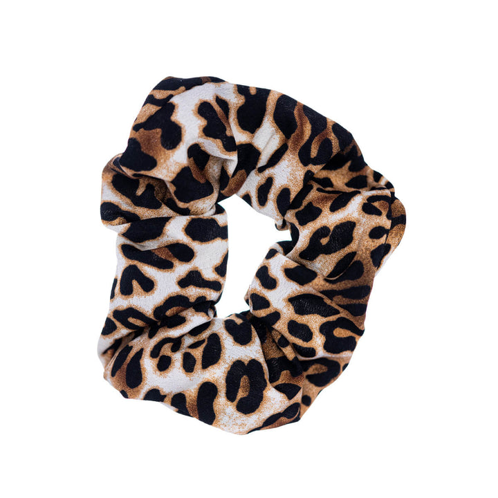 Leopard scrunchie hairpin ø 10cm