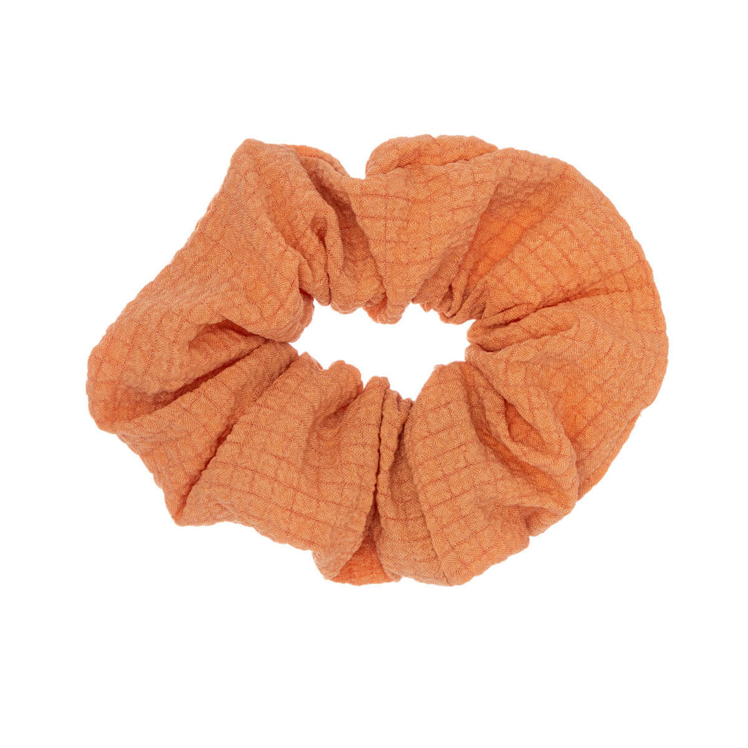 Yksivärinen kuvioitu scrunchie hiusdonitsi ø 10cm