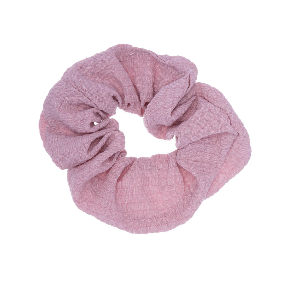 Yksivärinen kuvioitu scrunchie hiusdonitsi ø 10cm