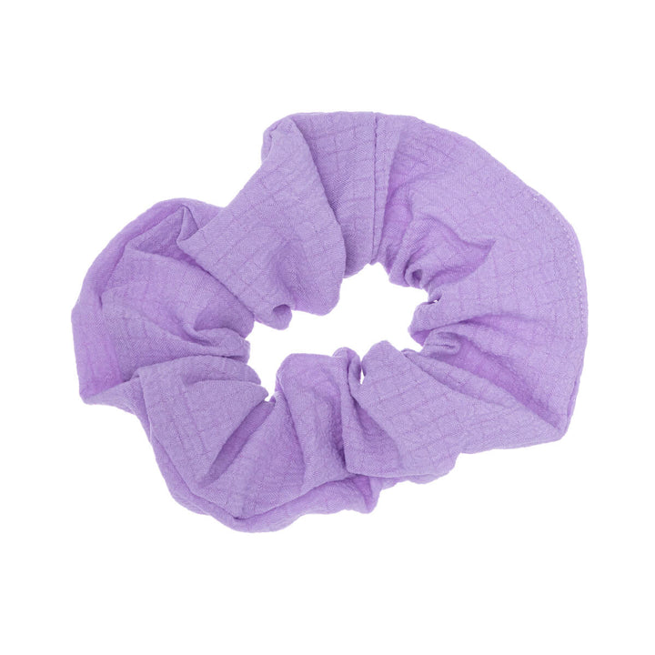 Solid coloured patterned scrunchie hairpin ø 10cm